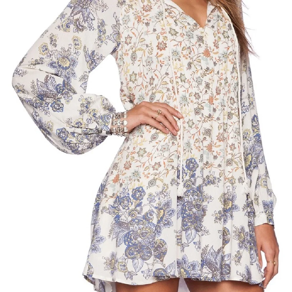 Free People - Lucky Loosey Dress in color Honeysuckle Combo - Picture 2 of 9